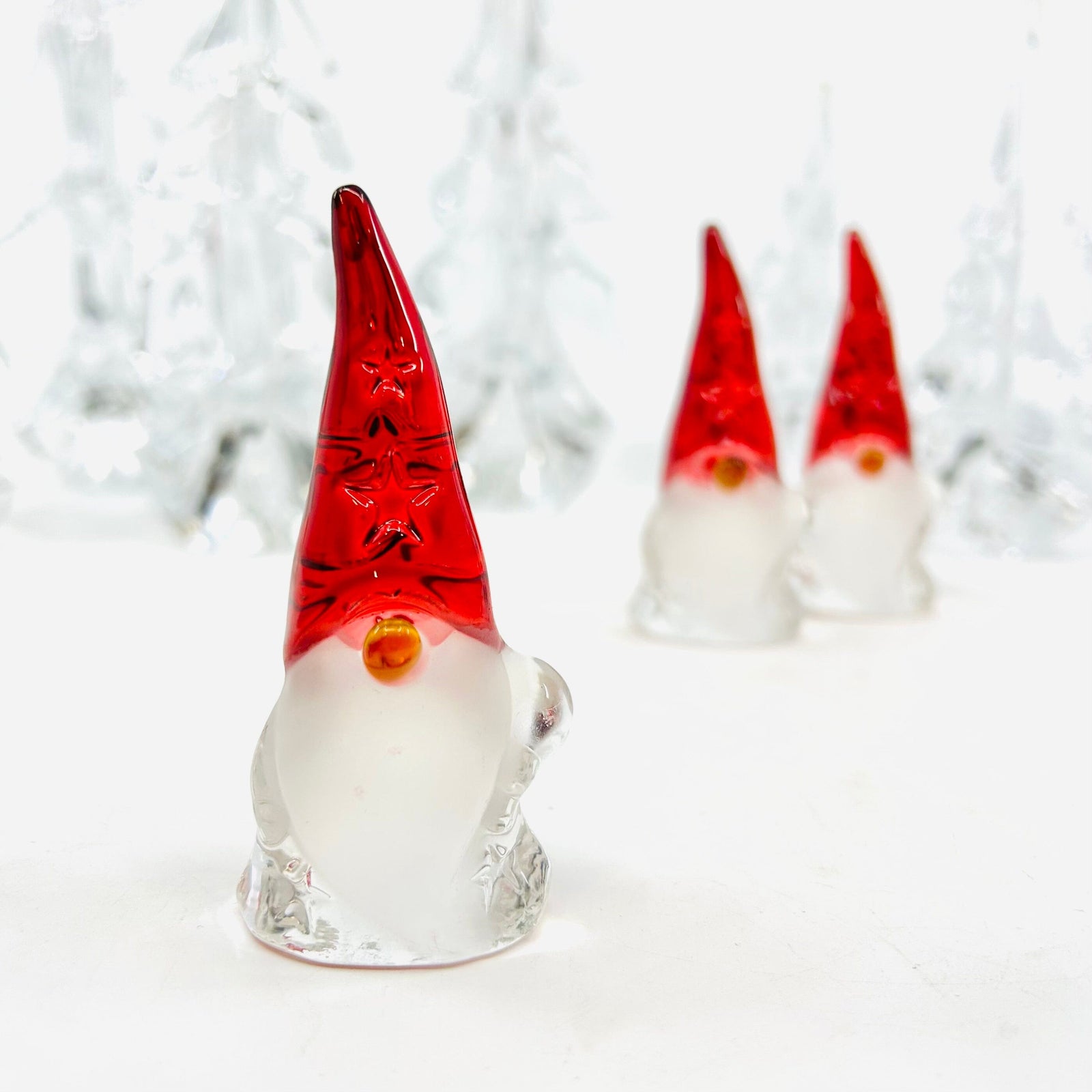 Glass Holiday Star Gnome Miniature Amazon 