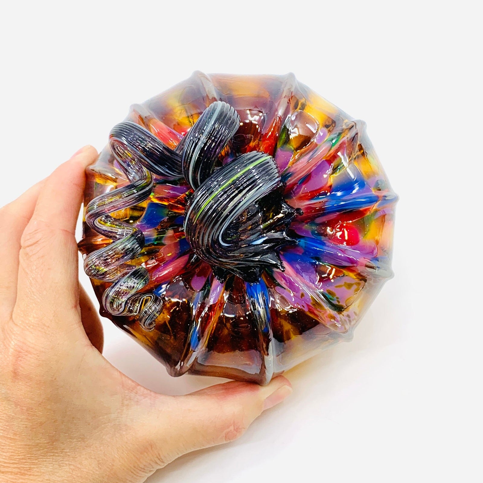 Daily Pumpkin 1671 Squat Gabby Luke Adams Glass Blowing Studio 