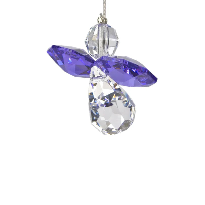 Crystal Fantasy Guardian Angel Suncatcher, Amethyst 22 Woodstock Chimes 