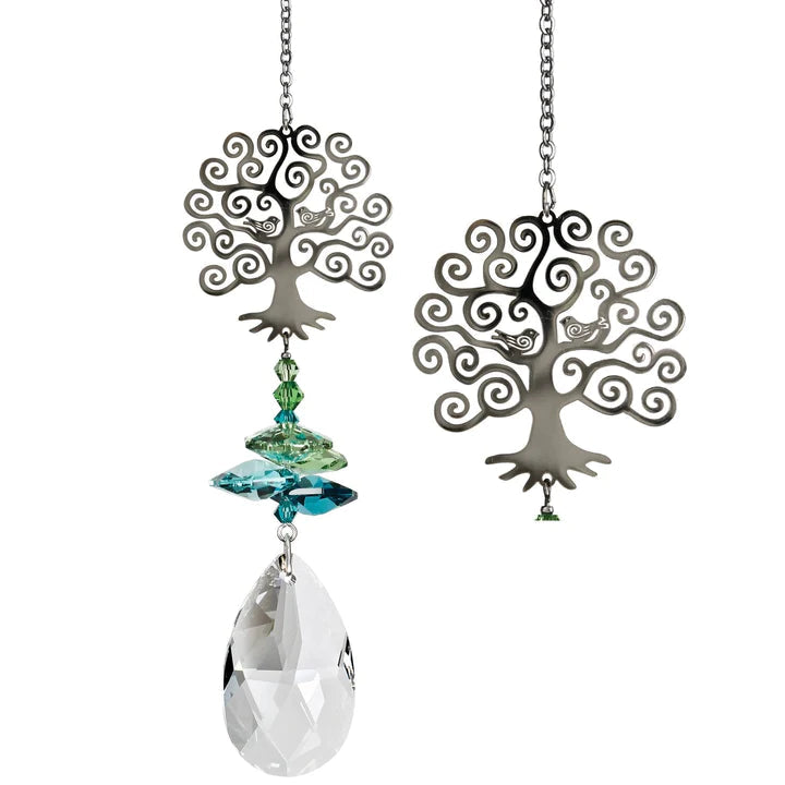 Crystal Fantasy Tree Suncatcher, 18 Woodstock Chimes 