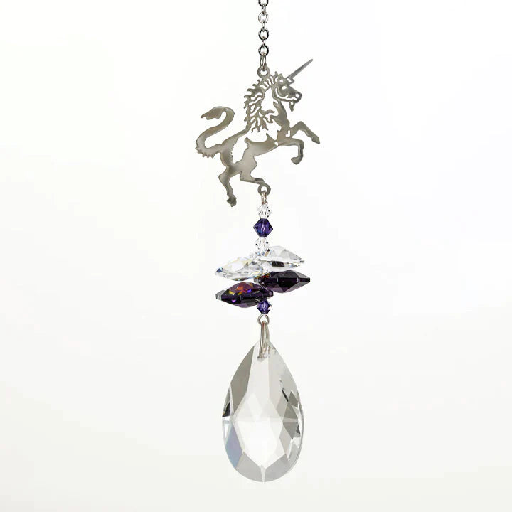 Crystal Fantasy Unicorn Suncatcher, 19 Woodstock Chimes 