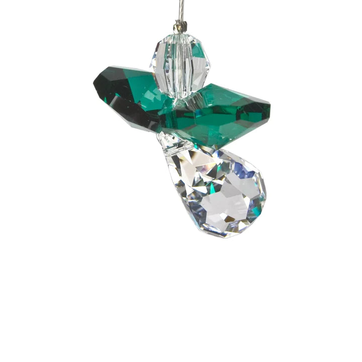 Crystal Fantasy Guardian Angel Suncatcher, Emerald 24 Woodstock Chimes 