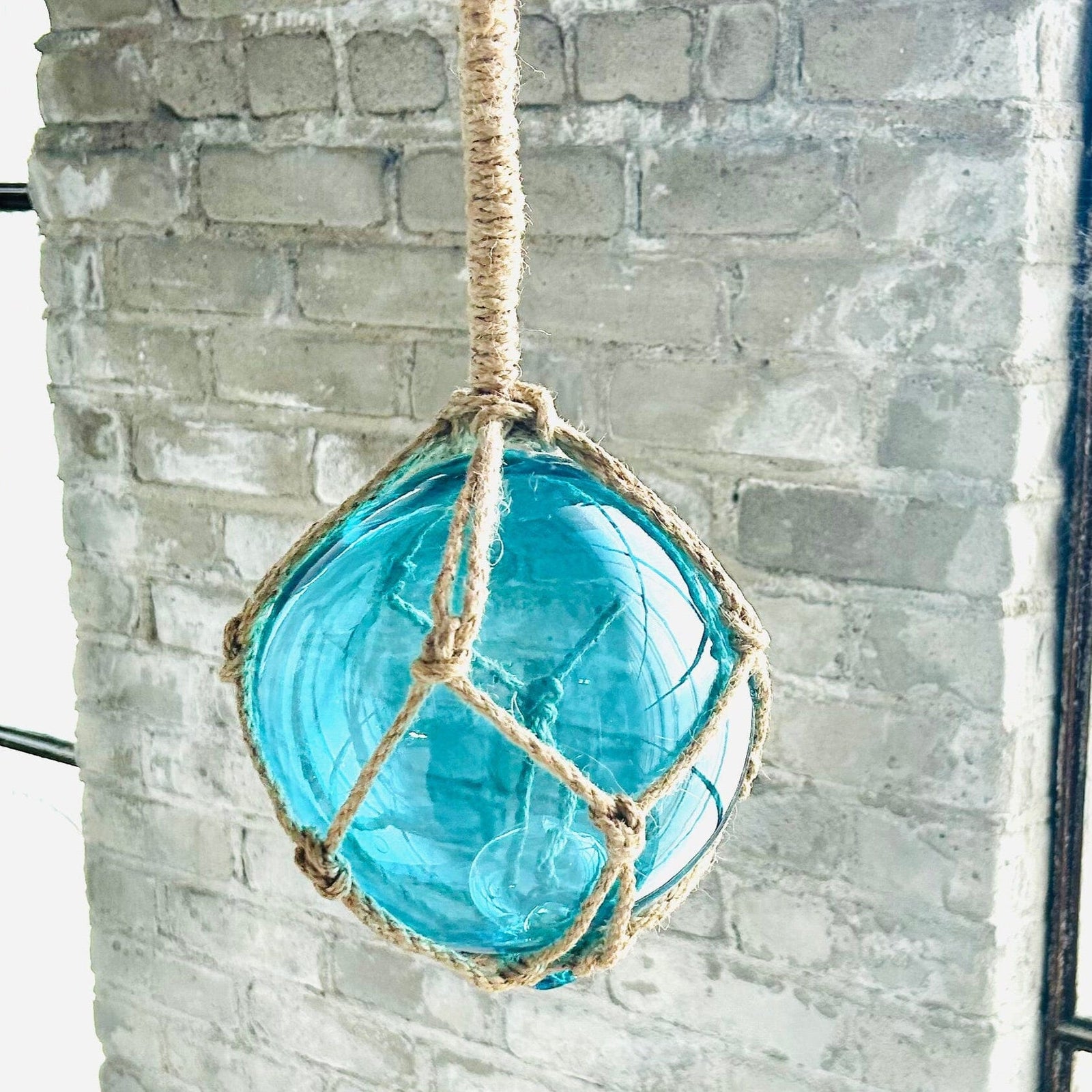 Nautical Glass Globe, Aqua Decor Chesapeake Bay 