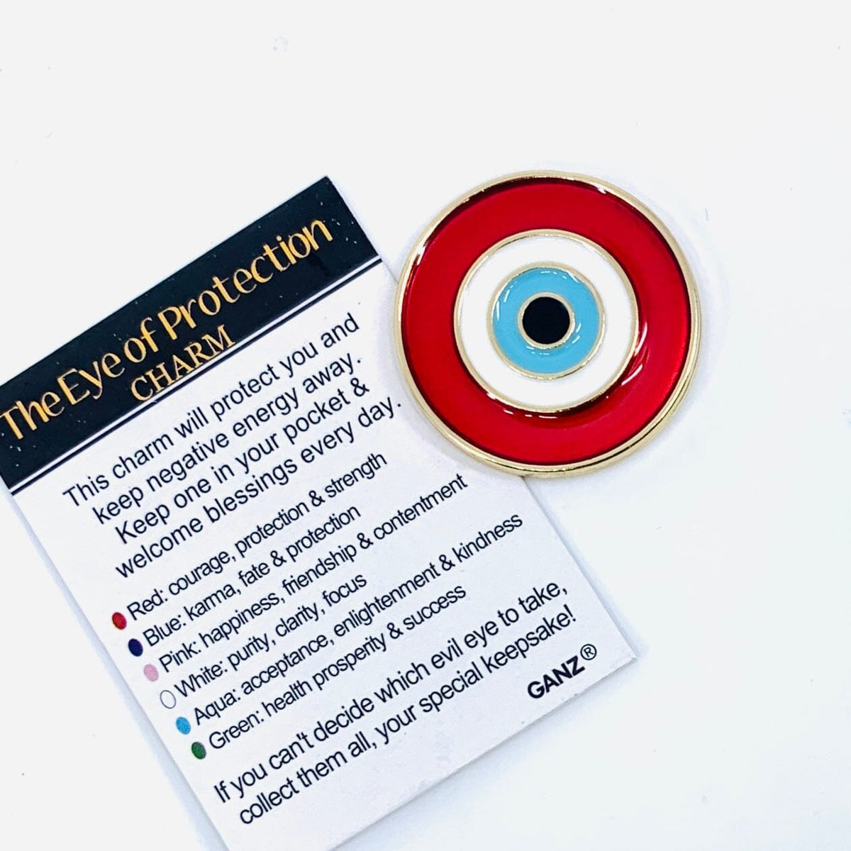 The Eye of Protection Charm PT160 Miniature GANZ Red 