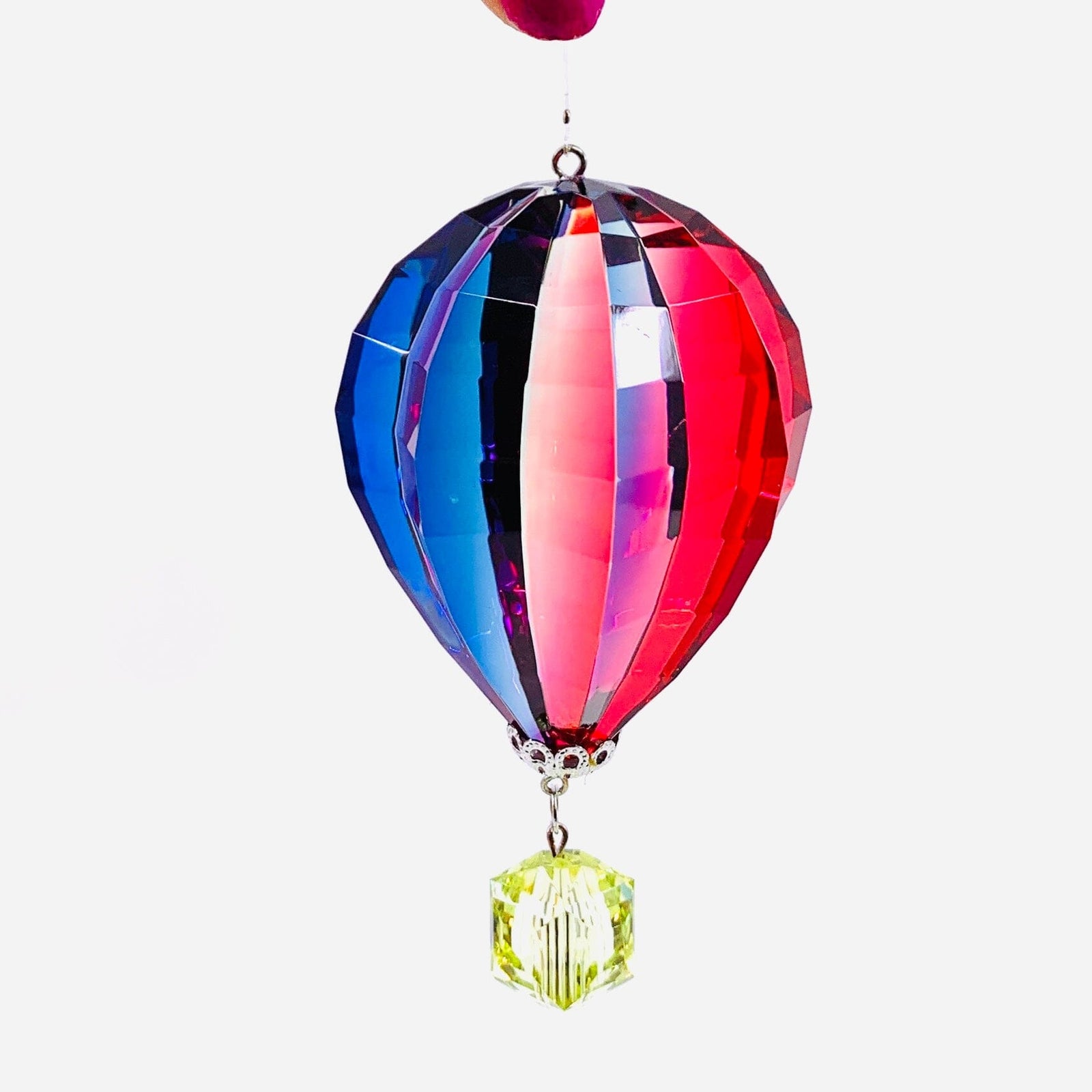 Hot Air Balloon Crystal Ornament, 4 Ornament GANZ 