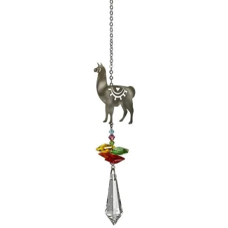 Crystal Fantasy Llama Suncatcher, 14 Woodstock Chimes 