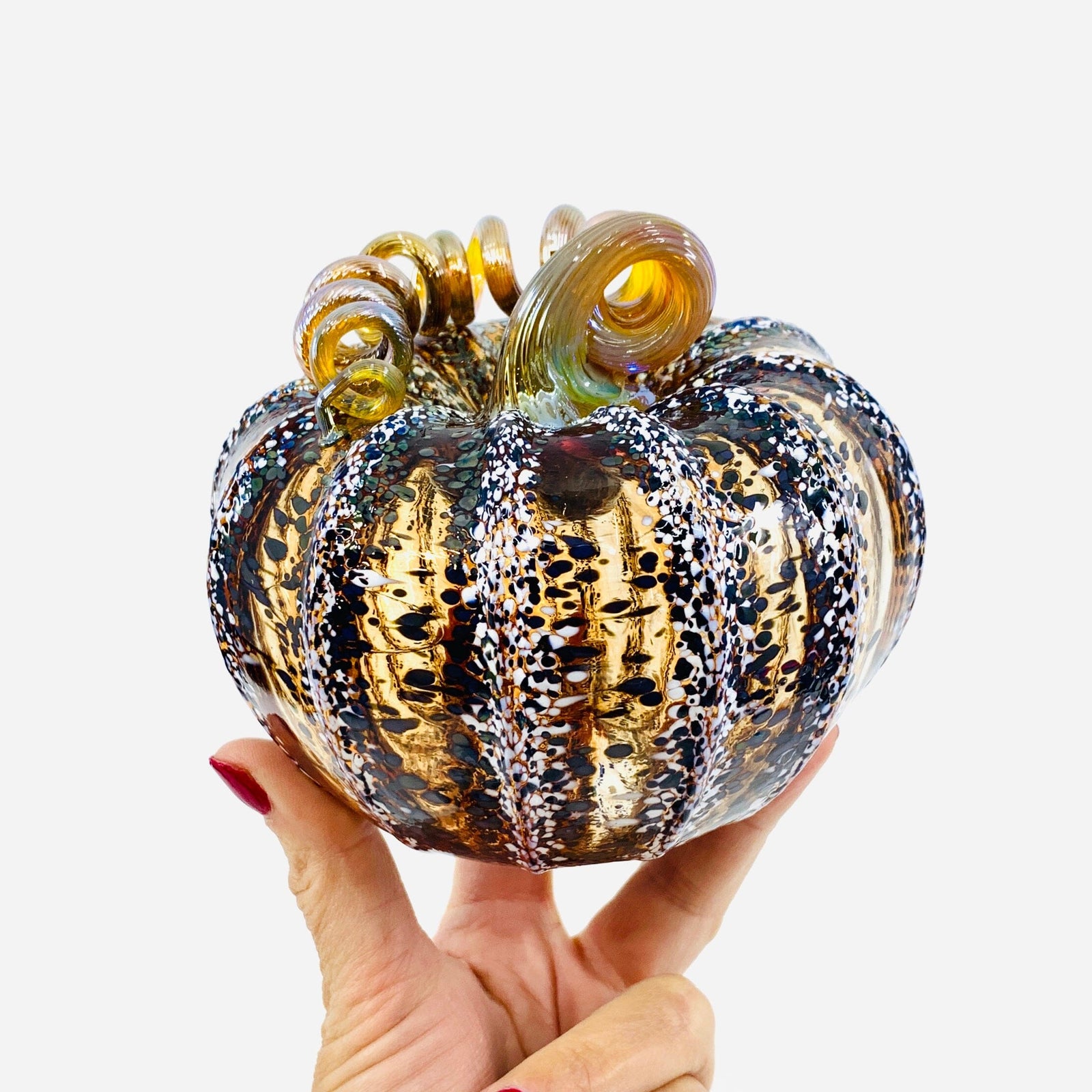 Daily Pumpkin 2043 Squat Gabby Luke Adams Glass Blowing Studio 