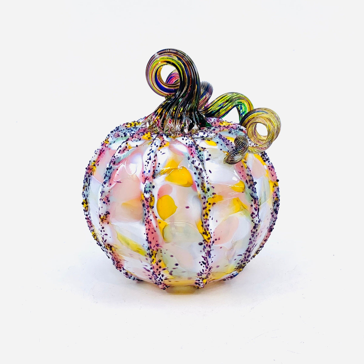 Daily Pumpkin 2478 Conversation Heart Jumbo Mini Gabby Luke Adams Glass Blowing Studio 