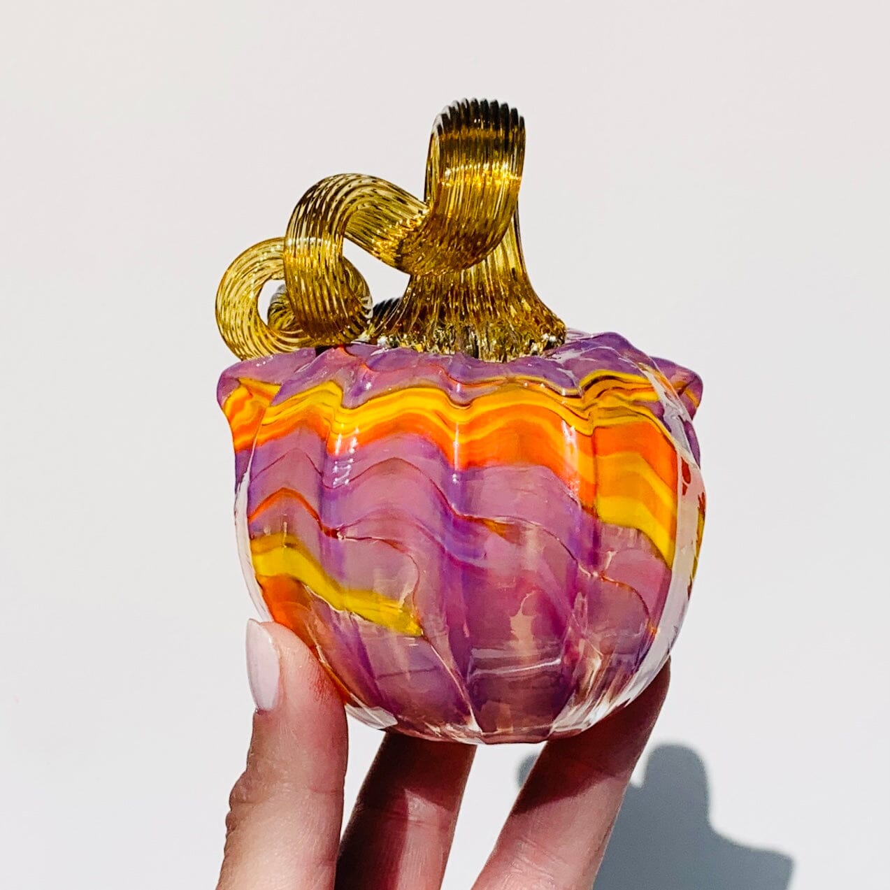Daily Catkin 1199 Daily Pumpkin Luke Adams Glass Blowing Studio 