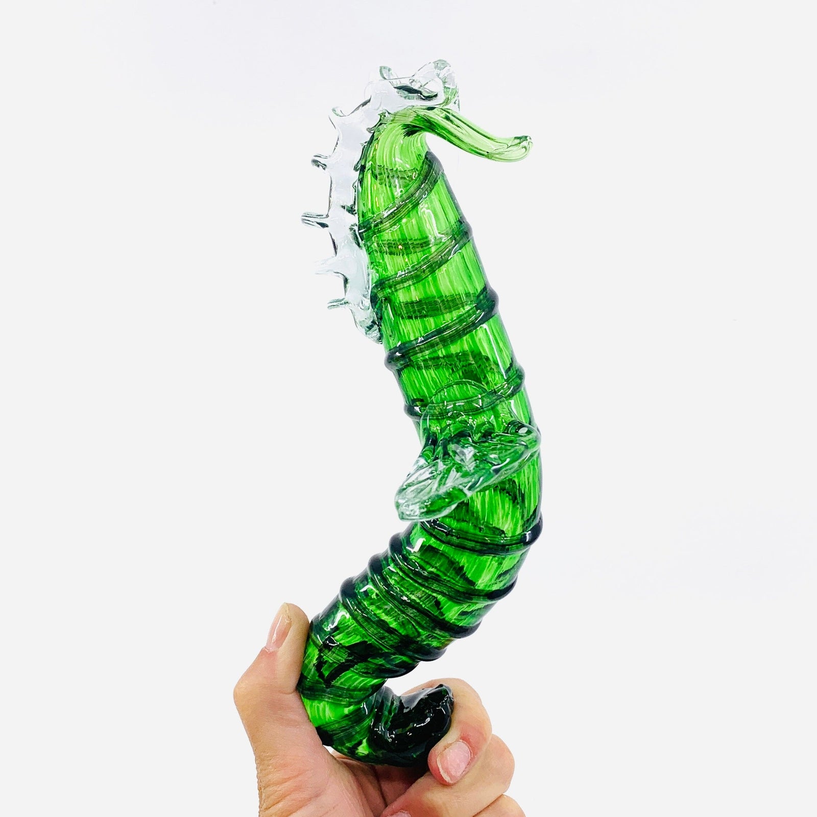 Daily Pumpkin 2236 Majestic Seahorse Ornament Gabby Luke Adams Glass Blowing Studio 
