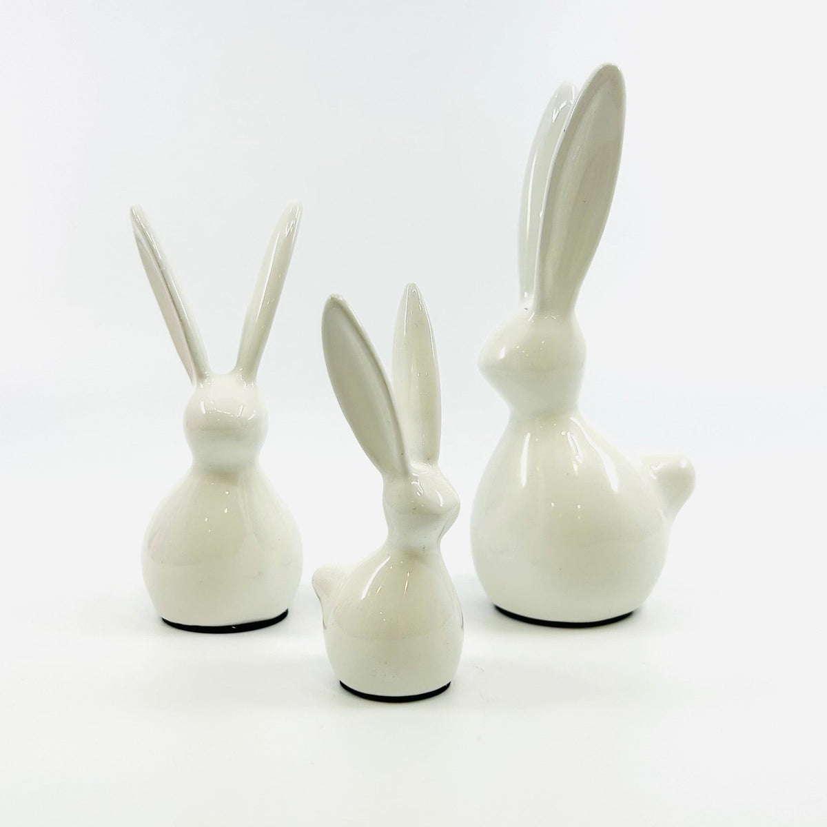 White Metal Easter Rabbit One Hundred 80 Degrees 