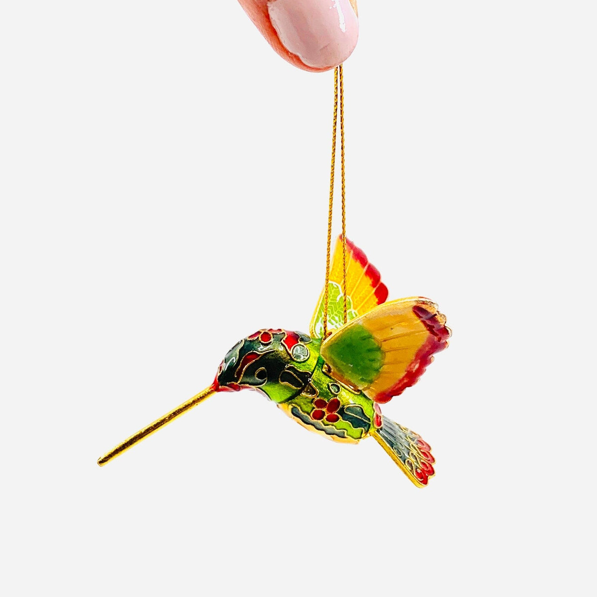 Enamel Hummingbird Ornament, 38 Ornament Kubla Craft 