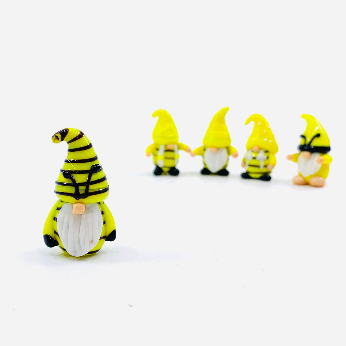 Glass Worker Bee Gnomes Miniature Alex 