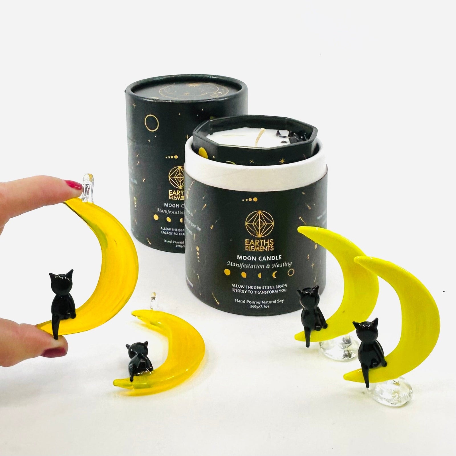 6 Piece Double Moon Bundle Luke Adams Glass Blowing Studio 