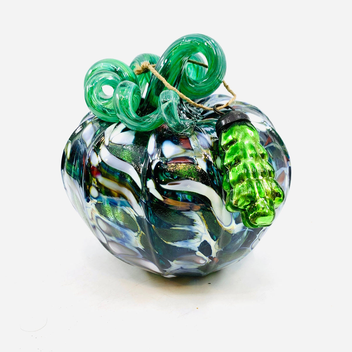 Daily Pumpkin 2134 Holiday Squat and Mercury Tree Ornament Gabby Luke Adams Glass Blowing Studio 