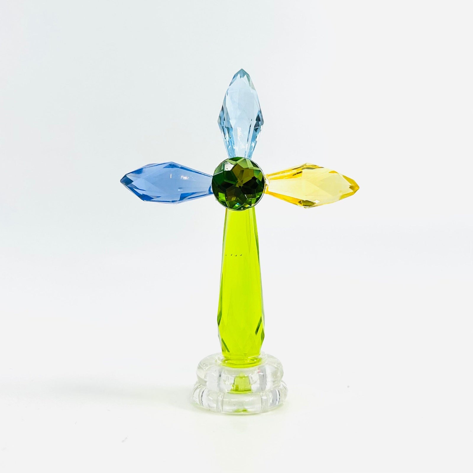 3" Acrylic Standing Cross, Green Decor GANZ 