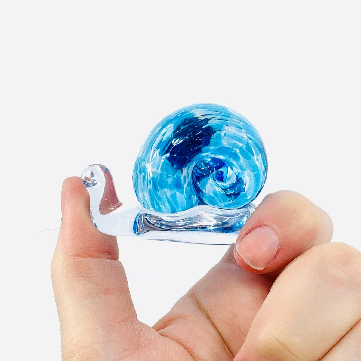 Glass Snail, Azure Miniature Henrietta Glass 