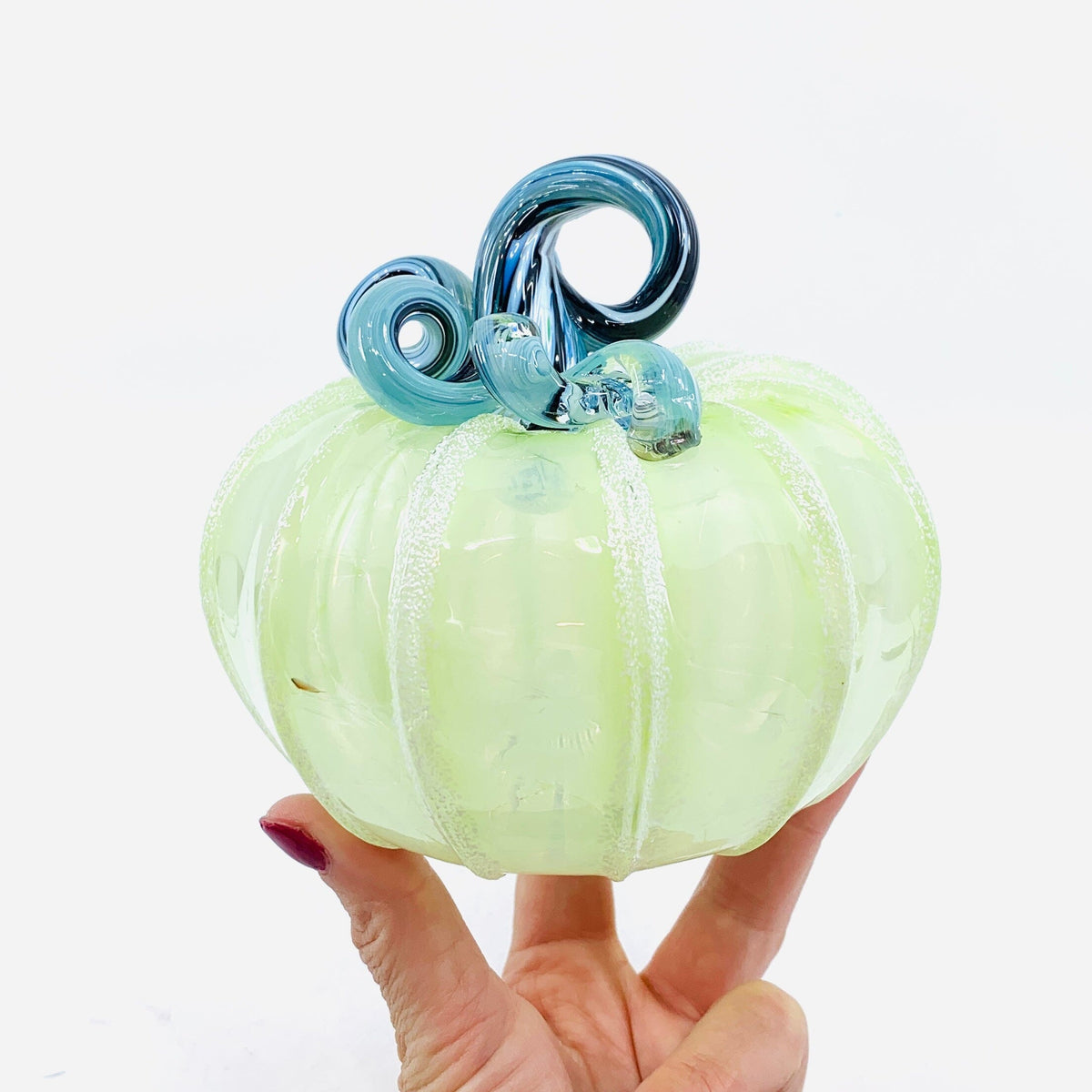 Daily Pumpkin 2072 Snowfall Squat Gabby Luke Adams Glass Blowing Studio 