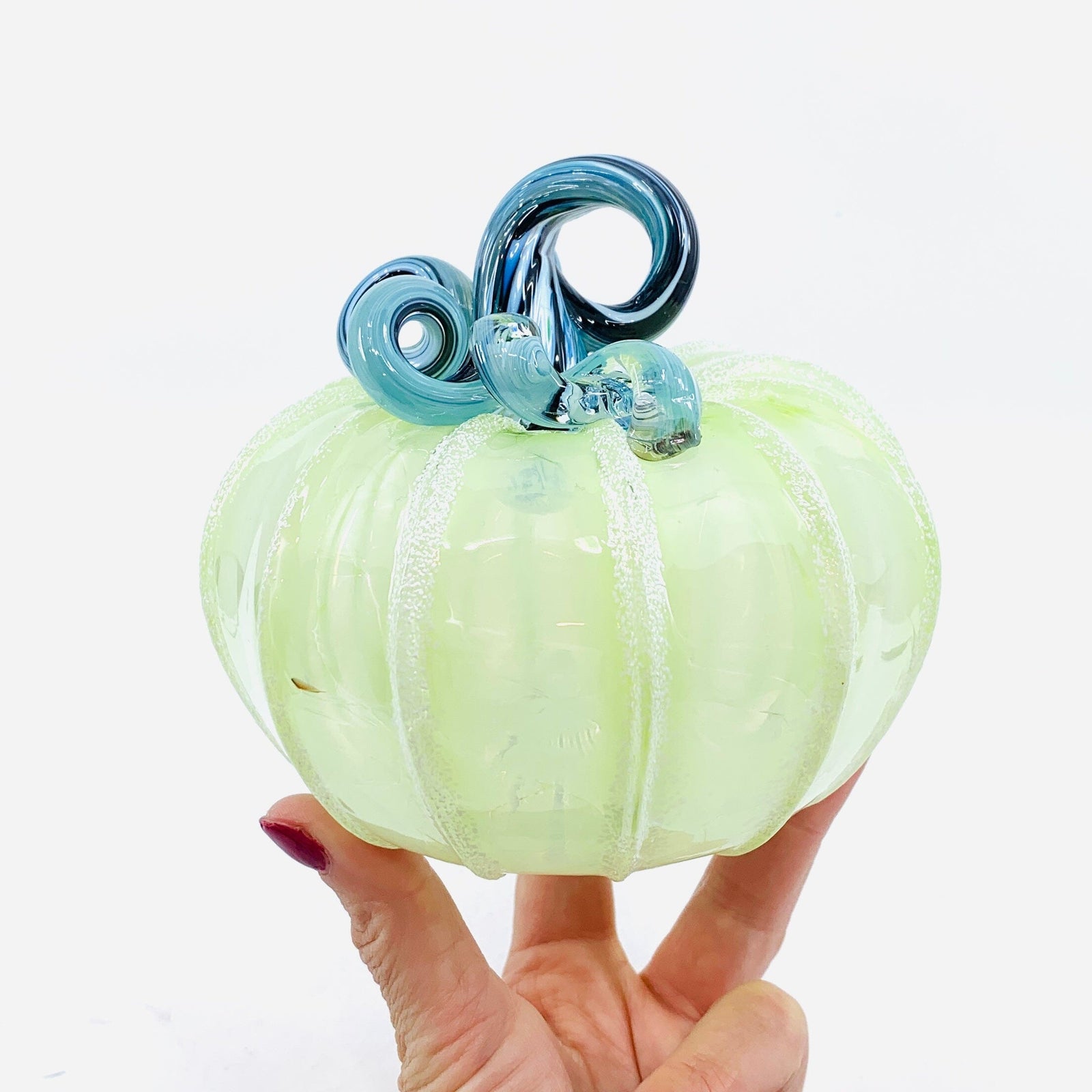 Daily Pumpkin 2072 Snowfall Squat Gabby Luke Adams Glass Blowing Studio 