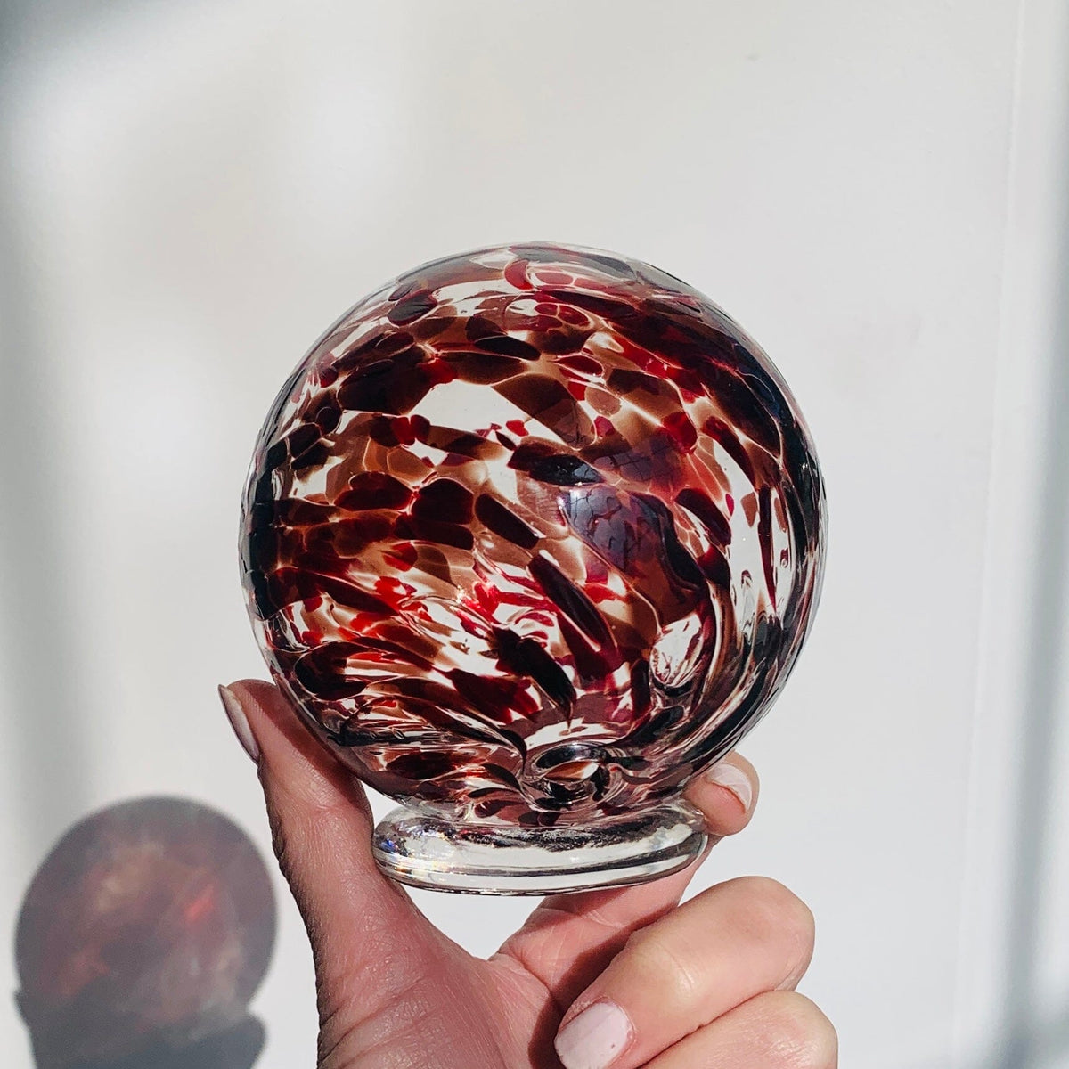 Good Fortune Ball Gabby Henrietta Glass Maroon 