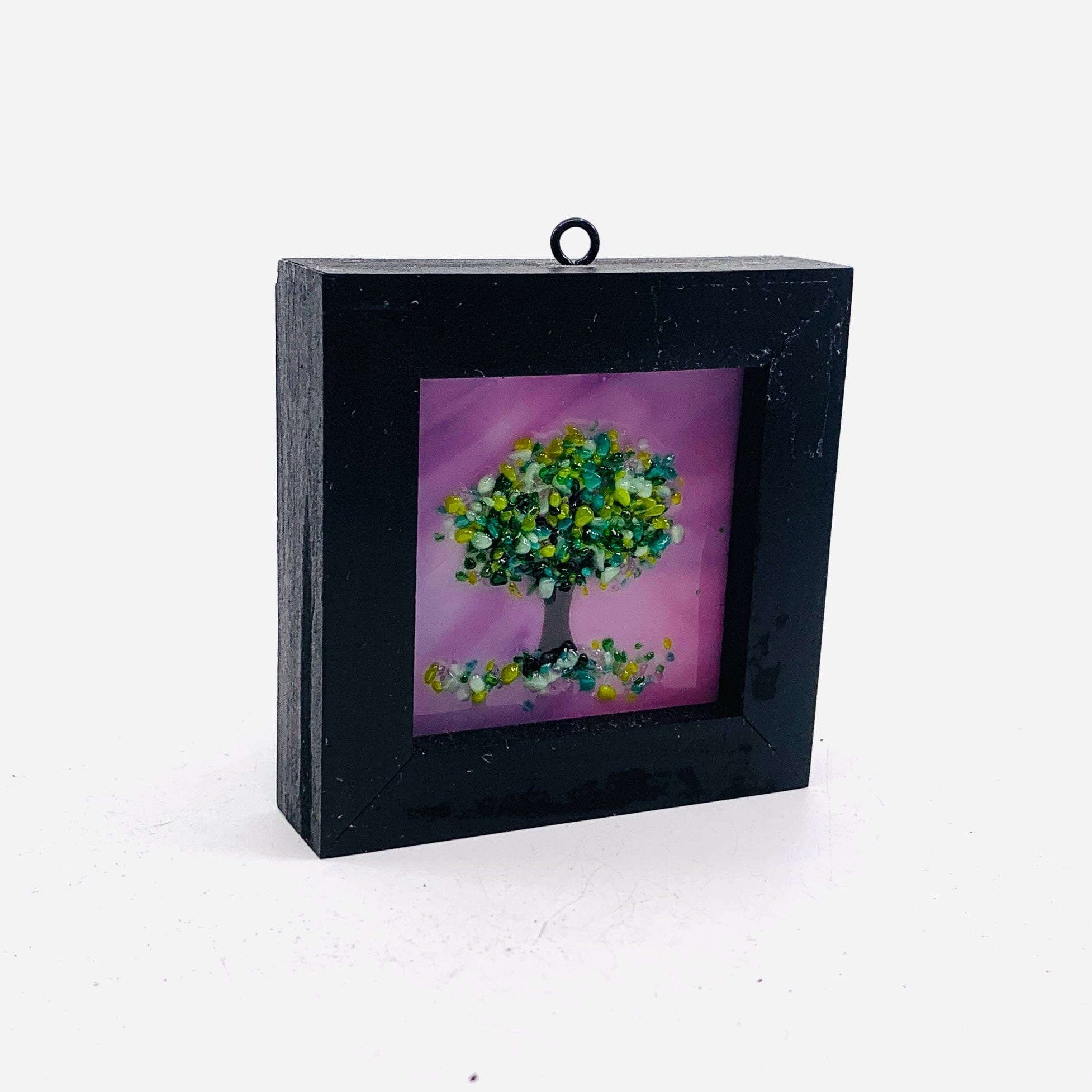 Fused Glass Tree of Life Shadow Box 123 Decor Glimmer Glass Gifts 