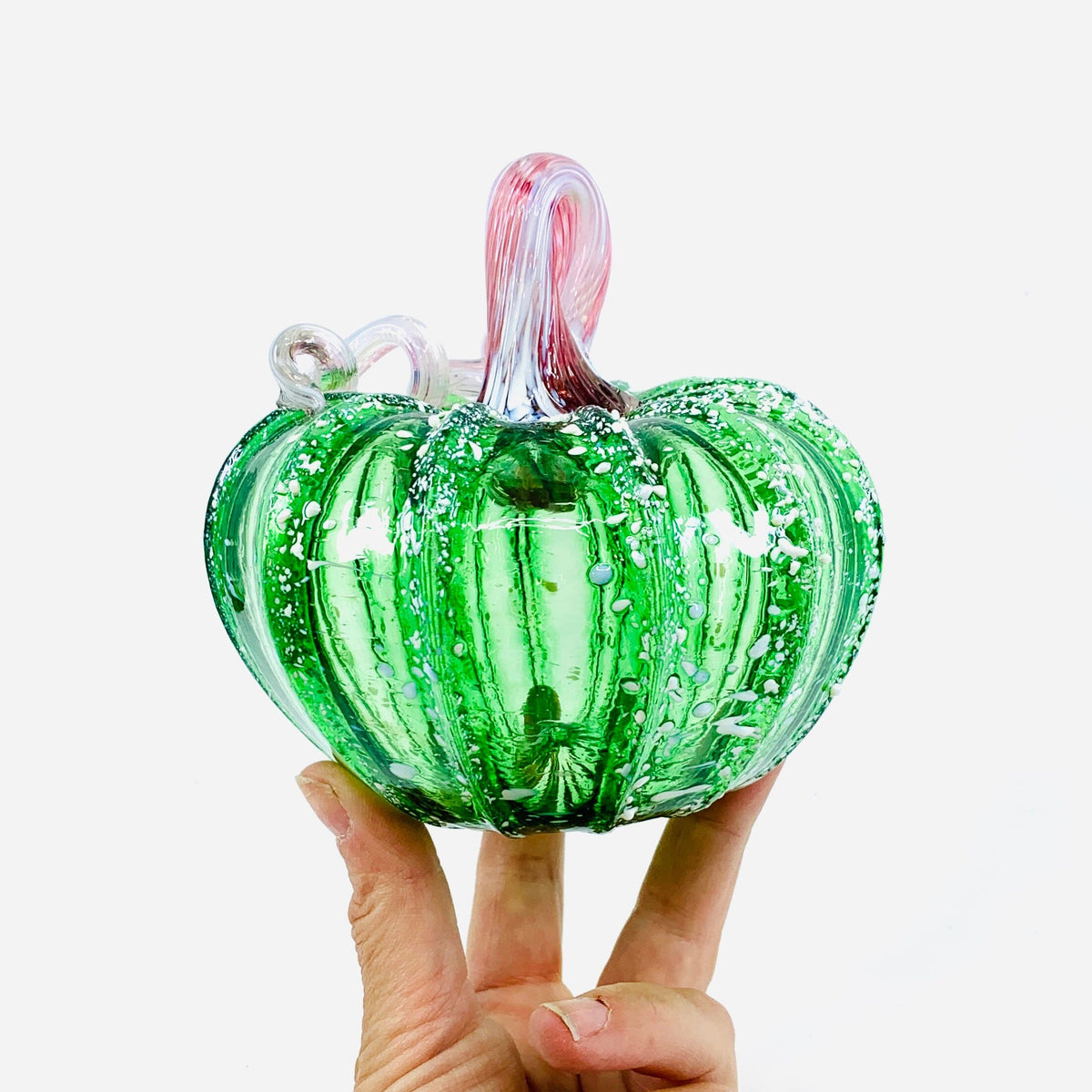 Daily Pumpkin 1641 Holiday Snowfall Squat Gabby Luke Adams Glass Blowing Studio 