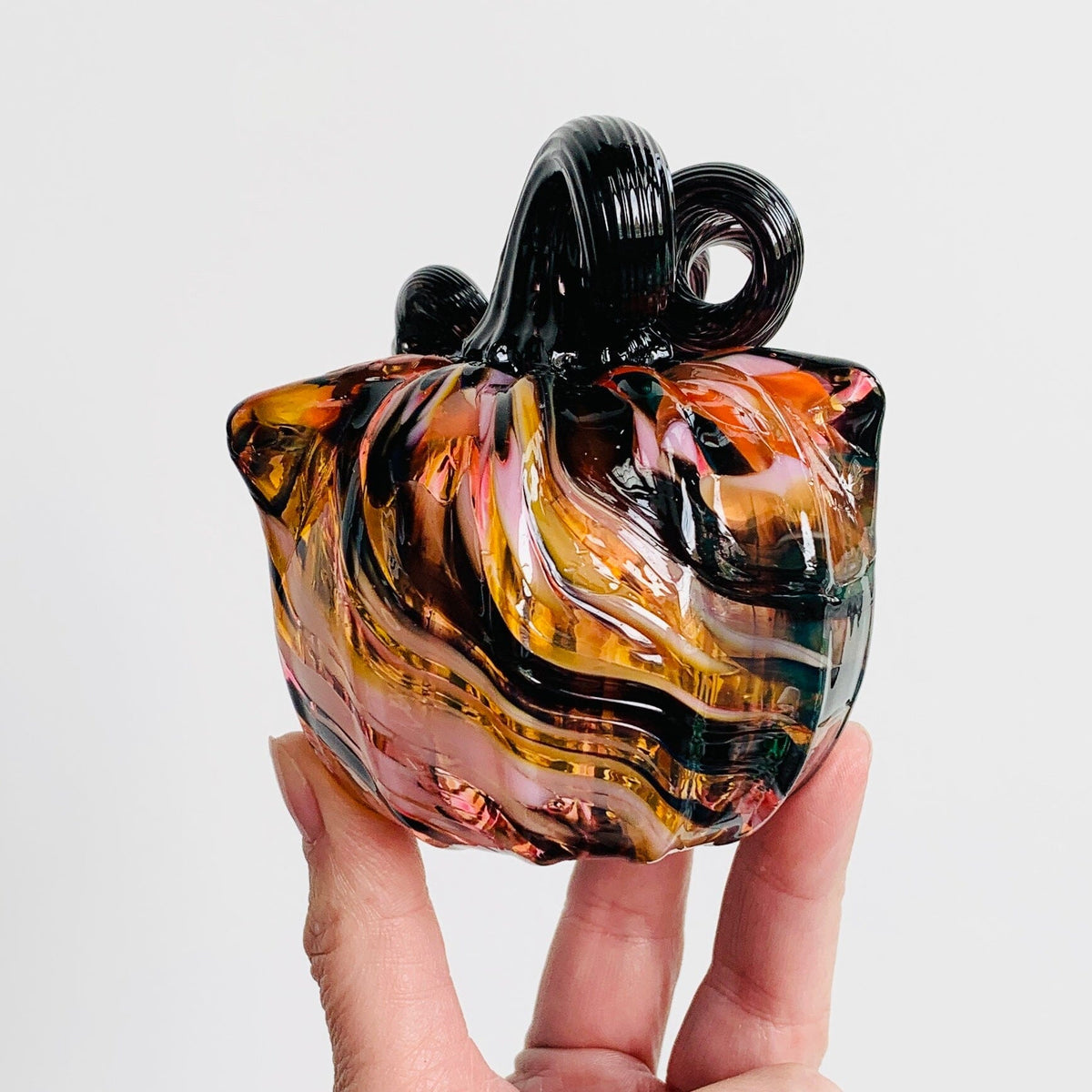 Daily Catkin 1308 Daily Pumpkin Luke Adams Glass Blowing Studio 