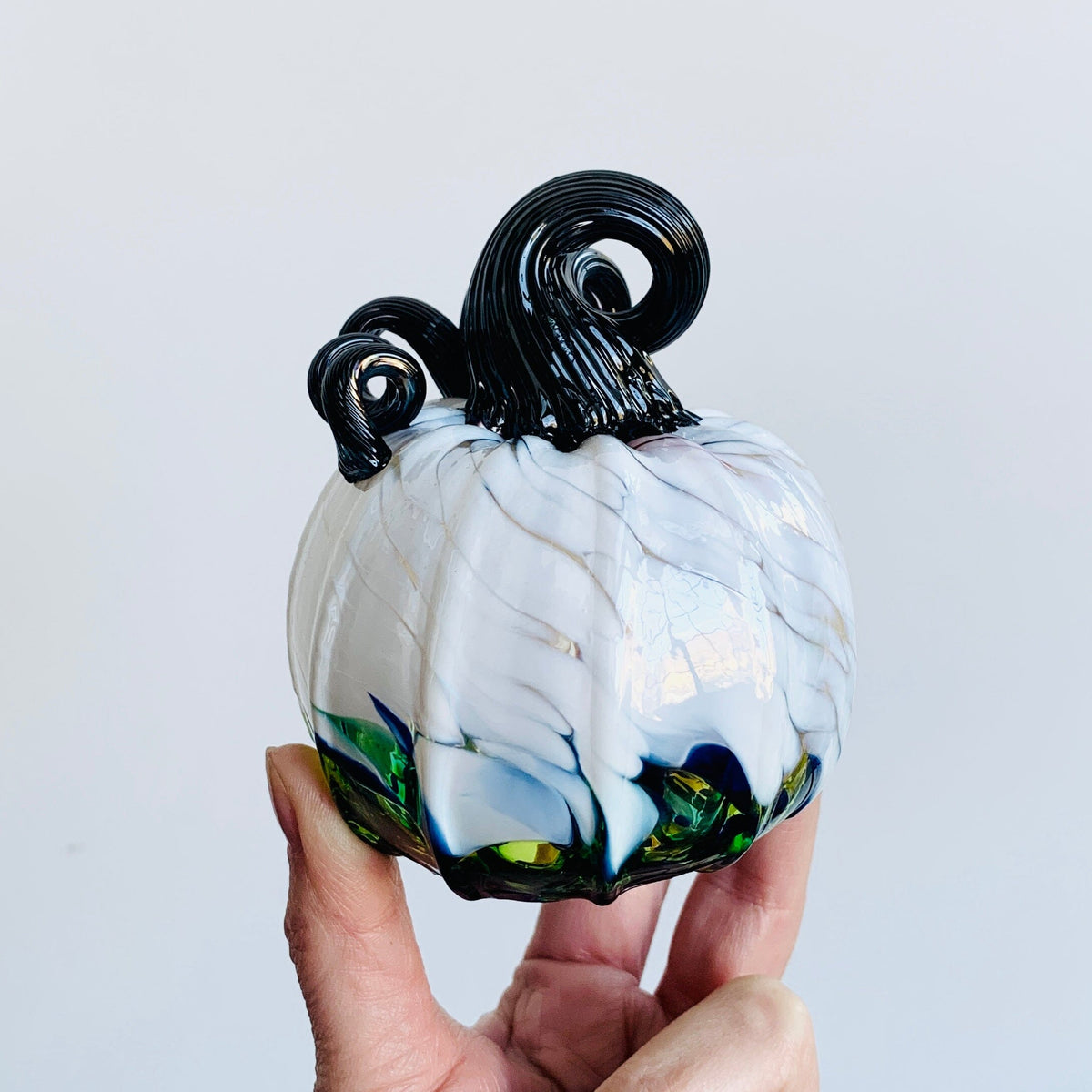 Daily Pumpkin 1354 Mini Daily Pumpkin Luke Adams Glass Blowing Studio 