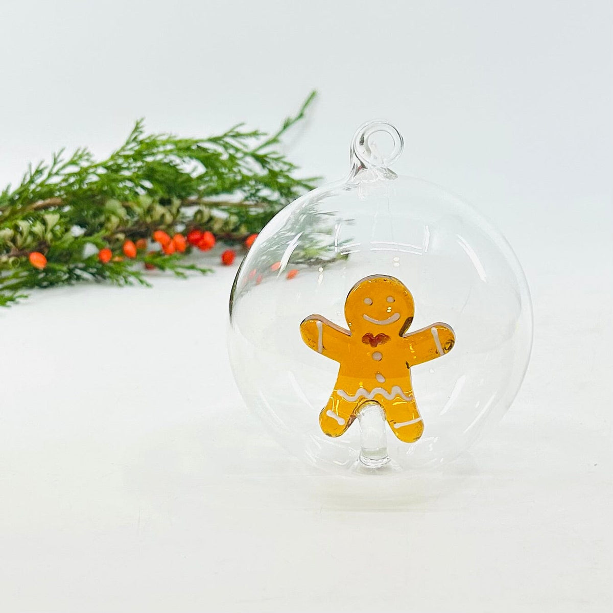 Glass Icon Ornament, Mr Gingerbread ICHENDORF 