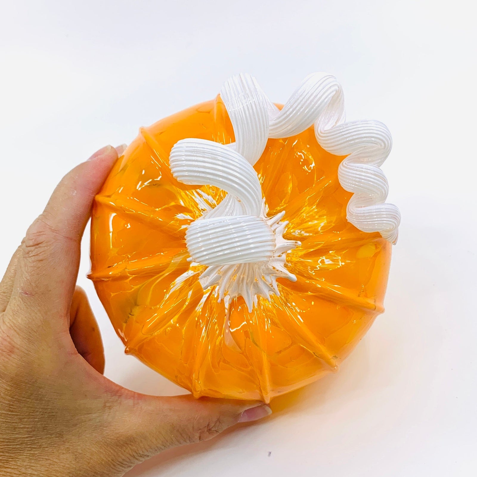 Daily Pumpkin 2689 Squat Gabby Luke Adams Glass Blowing Studio 