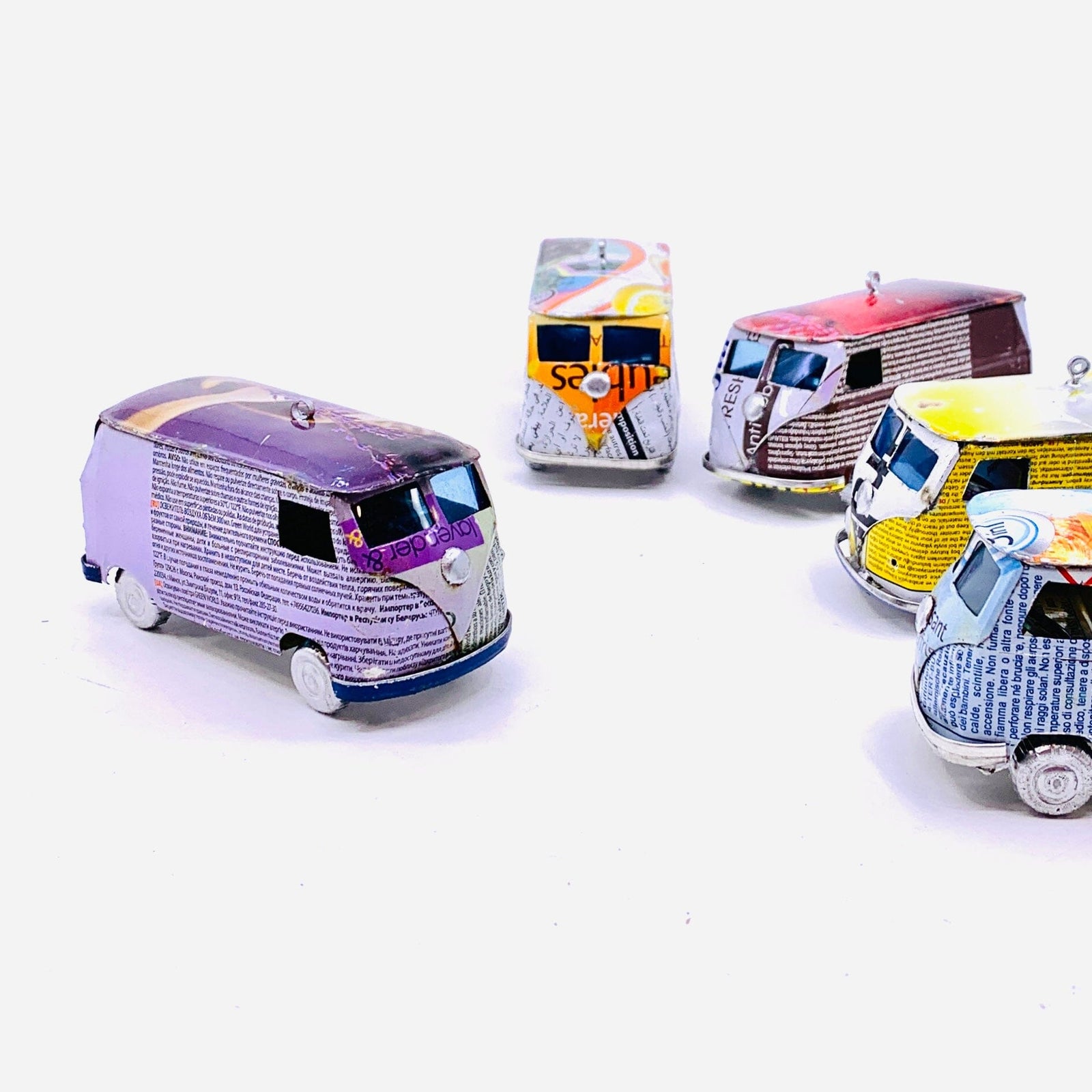 Recycled Tin VW Van Miniature East Africa Co. 