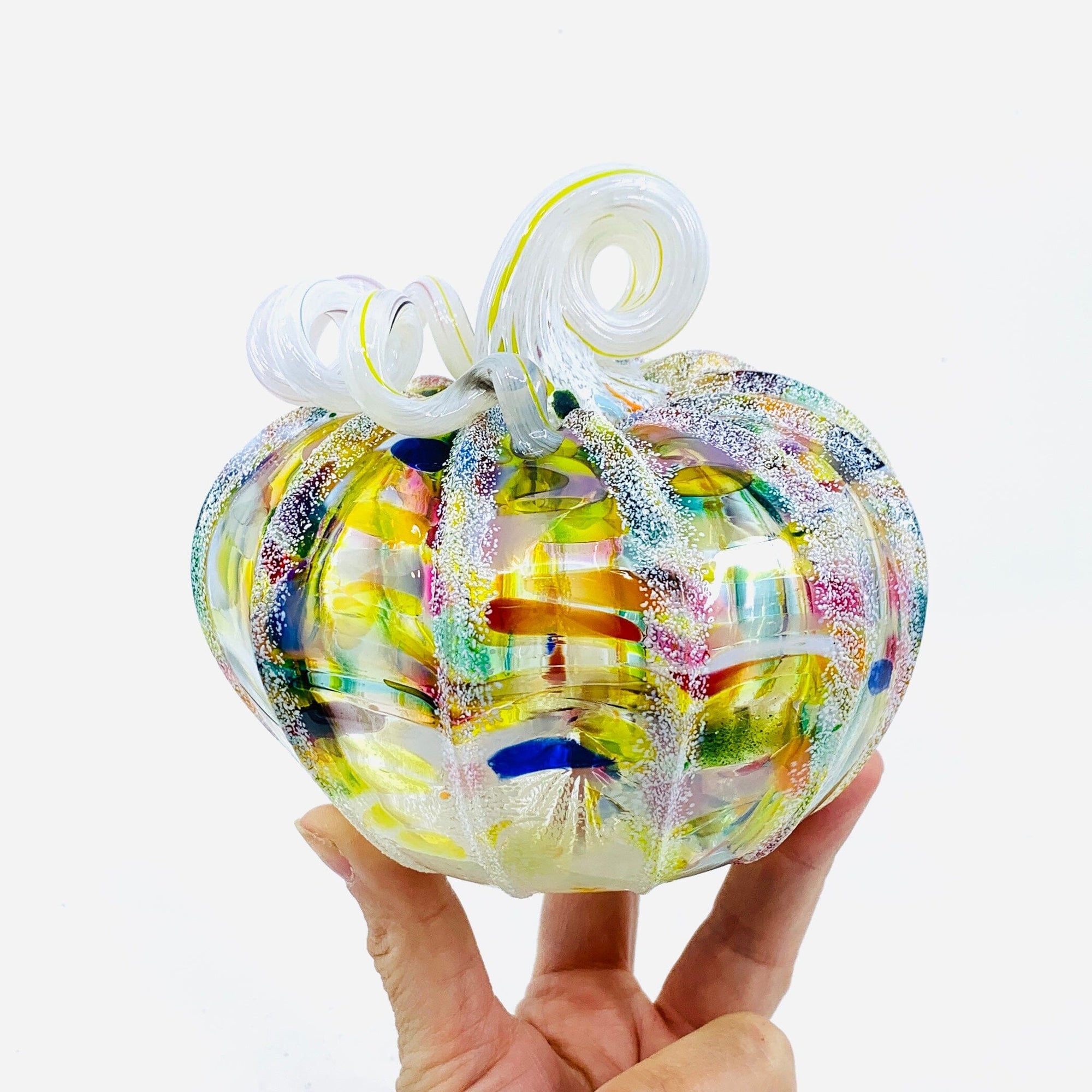 Daily Pumpkin 1721 Holiday Snowfall Squat Gabby Luke Adams Glass Blowing Studio 