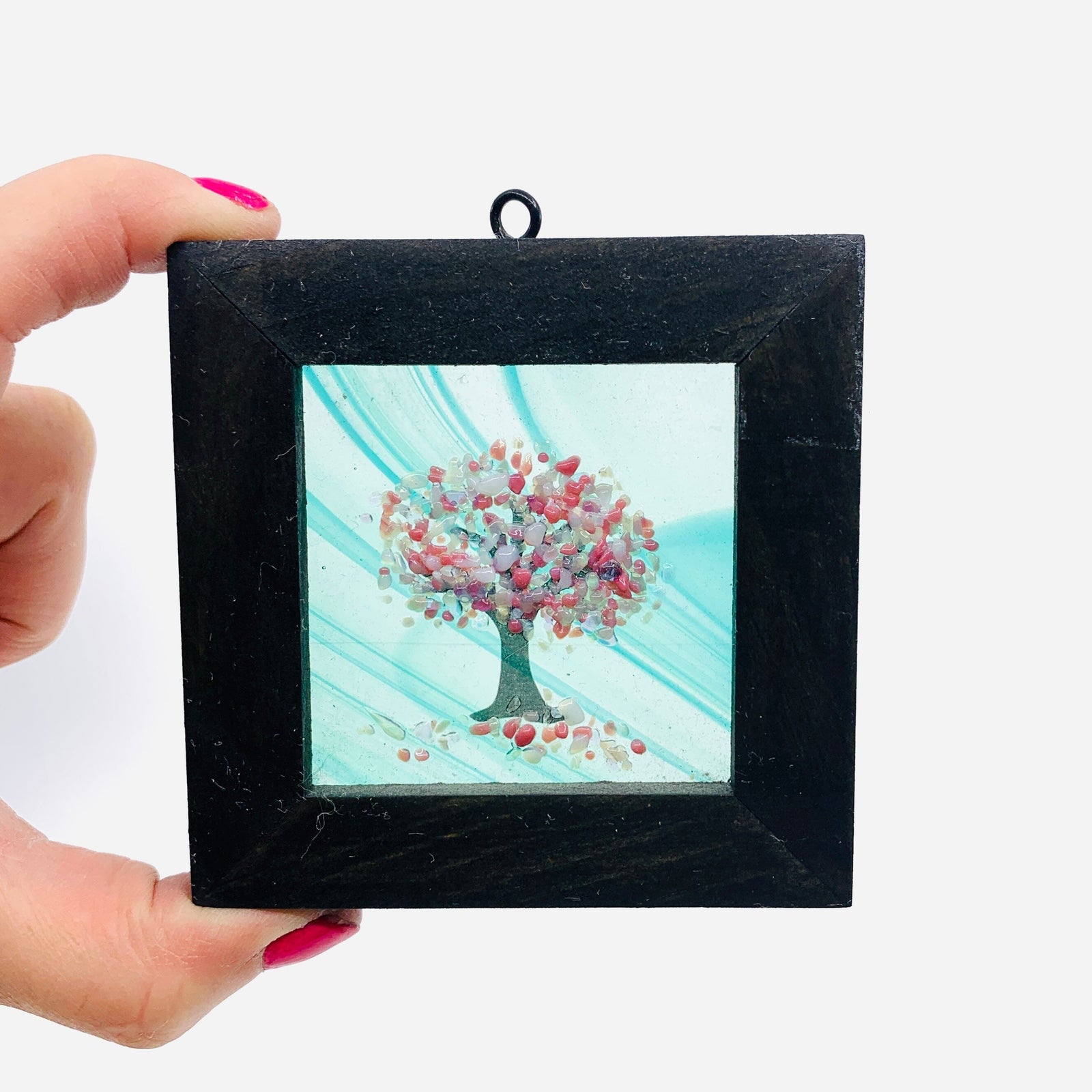 Fused Glass Tree of Life Shadow Box 41 Decor Glimmer Glass Gifts 