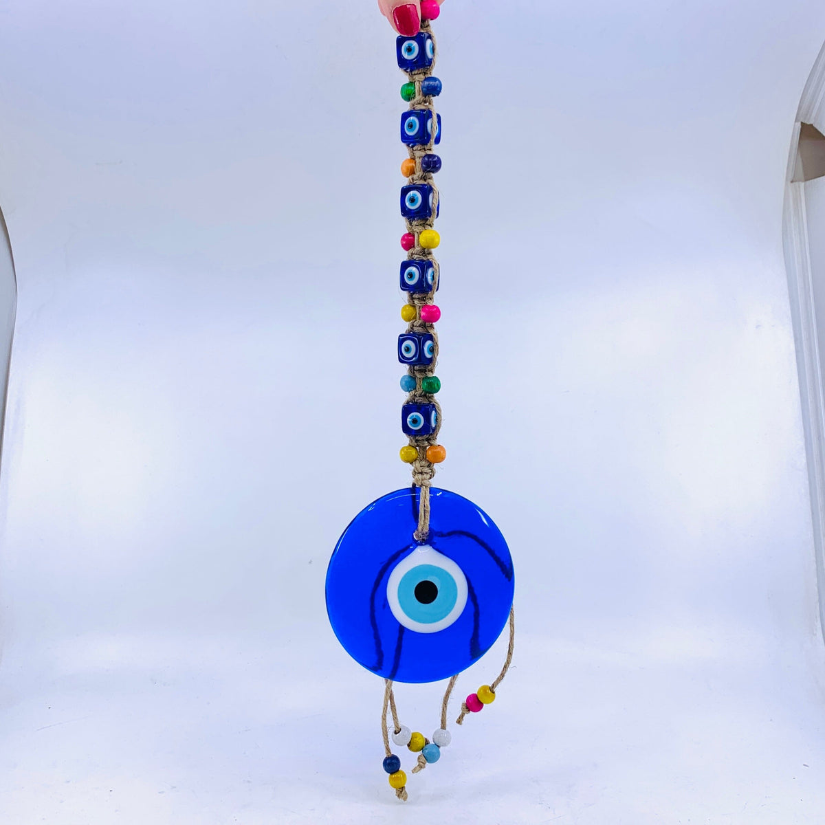 Glass Evil Eye Wall Hanger/Suncatcher 9 Natto USA 