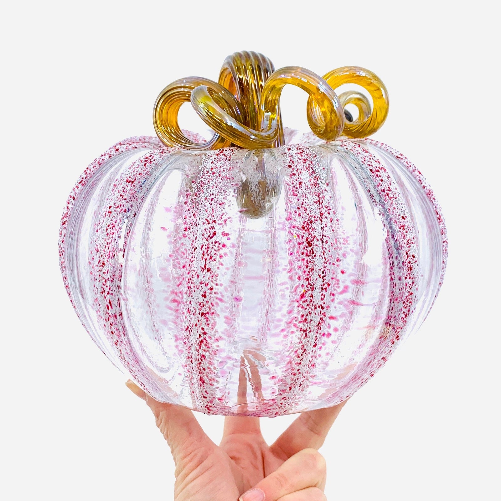 Daily Pumpkin 3308 Large Gabby Luke Adams Glass Blowing Studio 