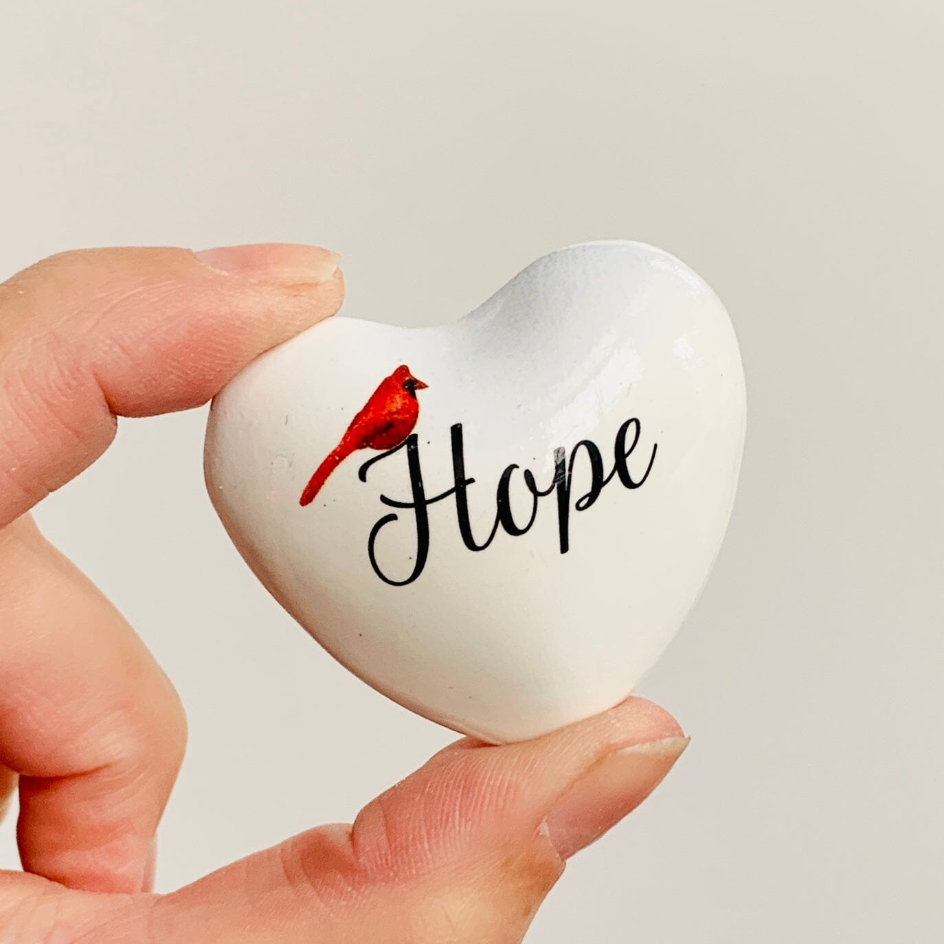 Cardinal Heart Chimes Ornament GANZ 