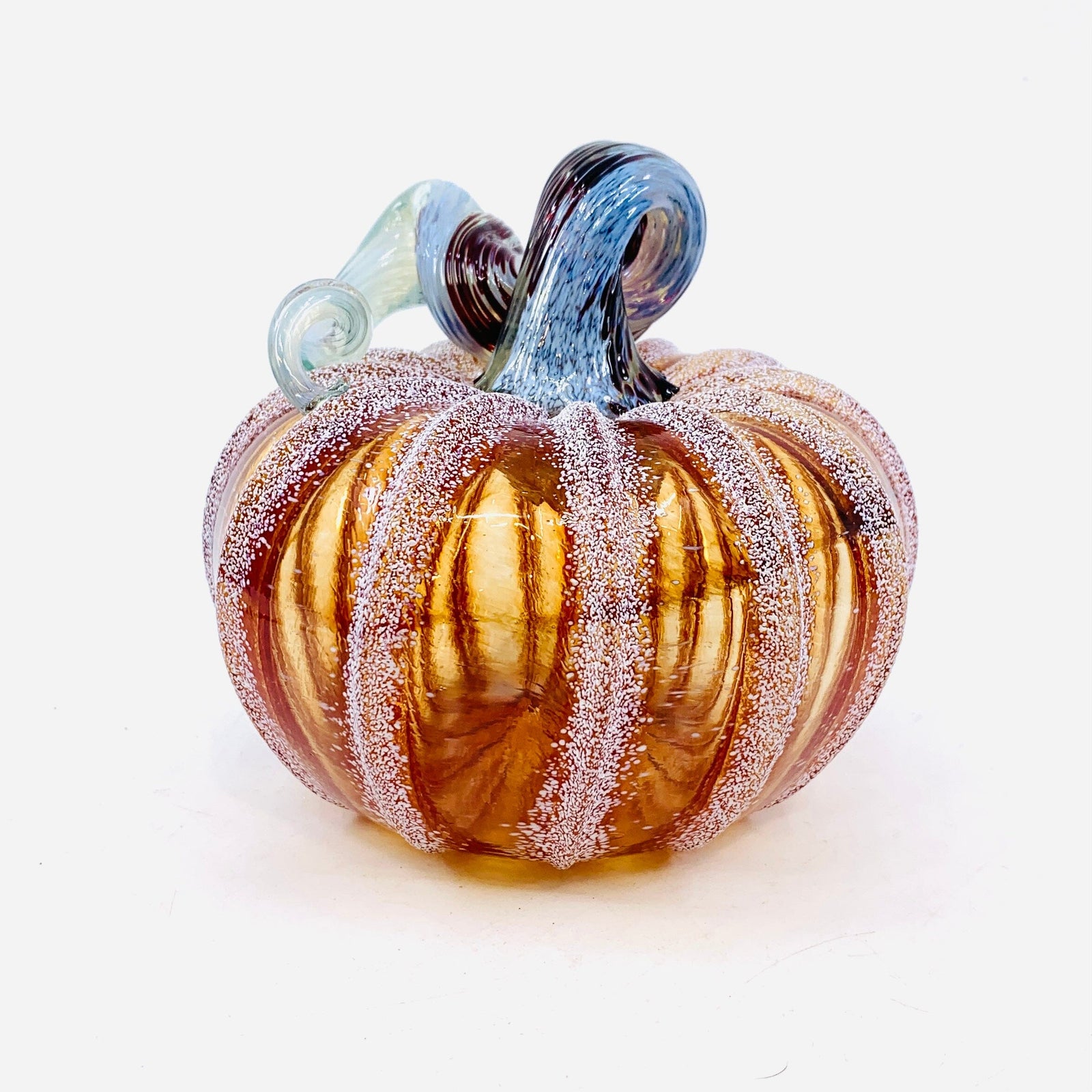 Daily Pumpkin 1677 Holiday Snowfall Squat Gabby Luke Adams Glass Blowing Studio 