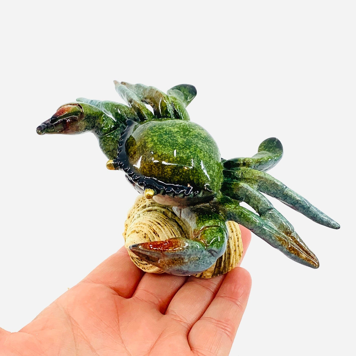 Sea Green Crab Bobble Head Décor Chesapeake Bay 