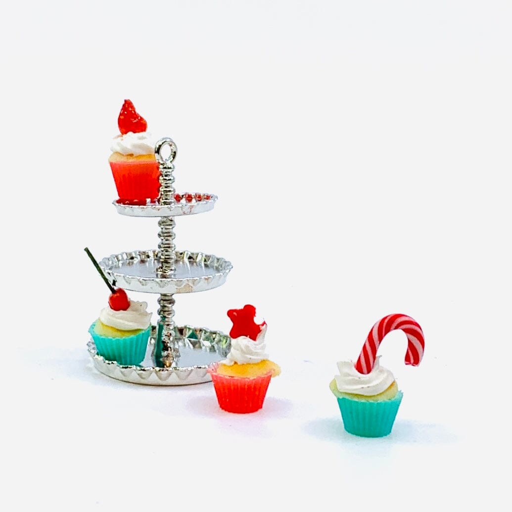 Tiniest 4 Piece Cupcake Set Miniature - 