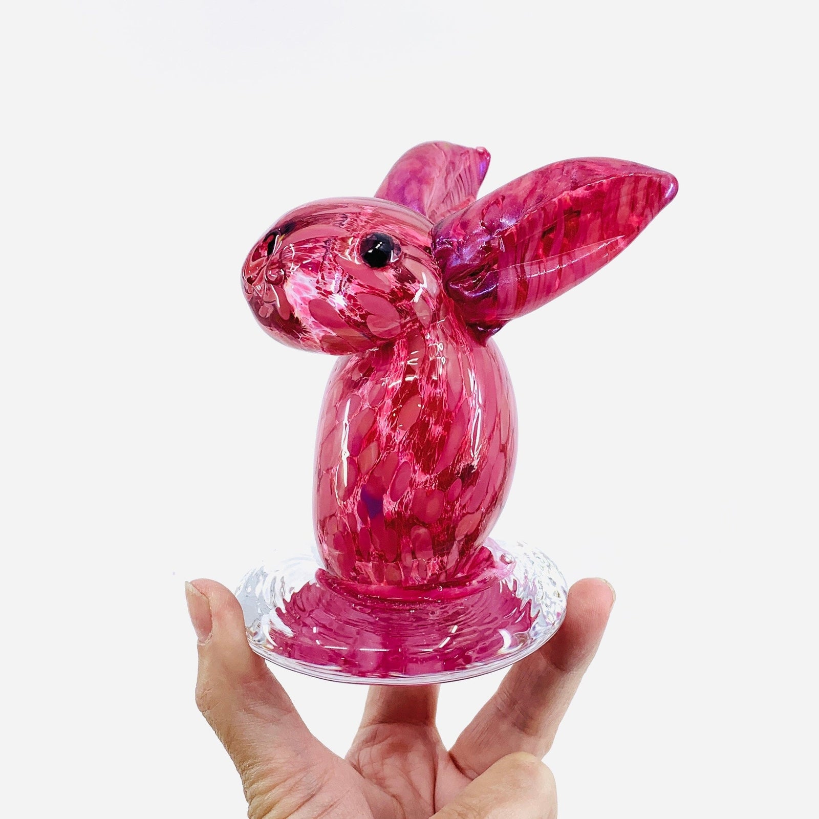 Daily Bunny 125 - Rose Gabby Luke Adams Glass Blowing Studio 