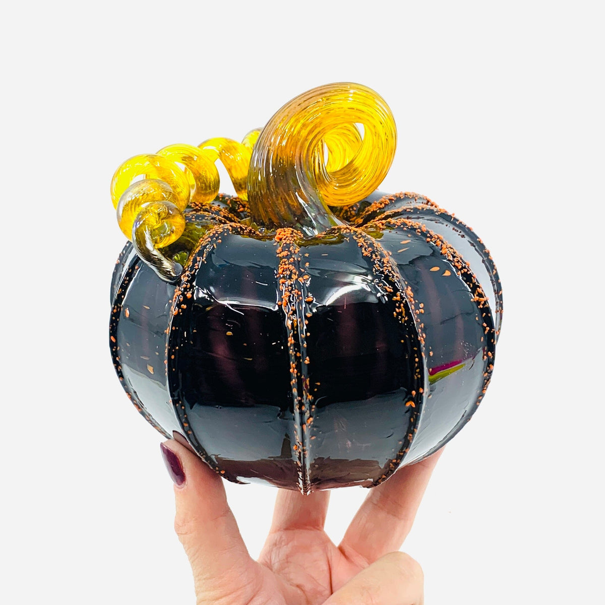 Daily Pumpkin 3893 Fall Squat Gabby Luke Adams Glass Blowing Studio 