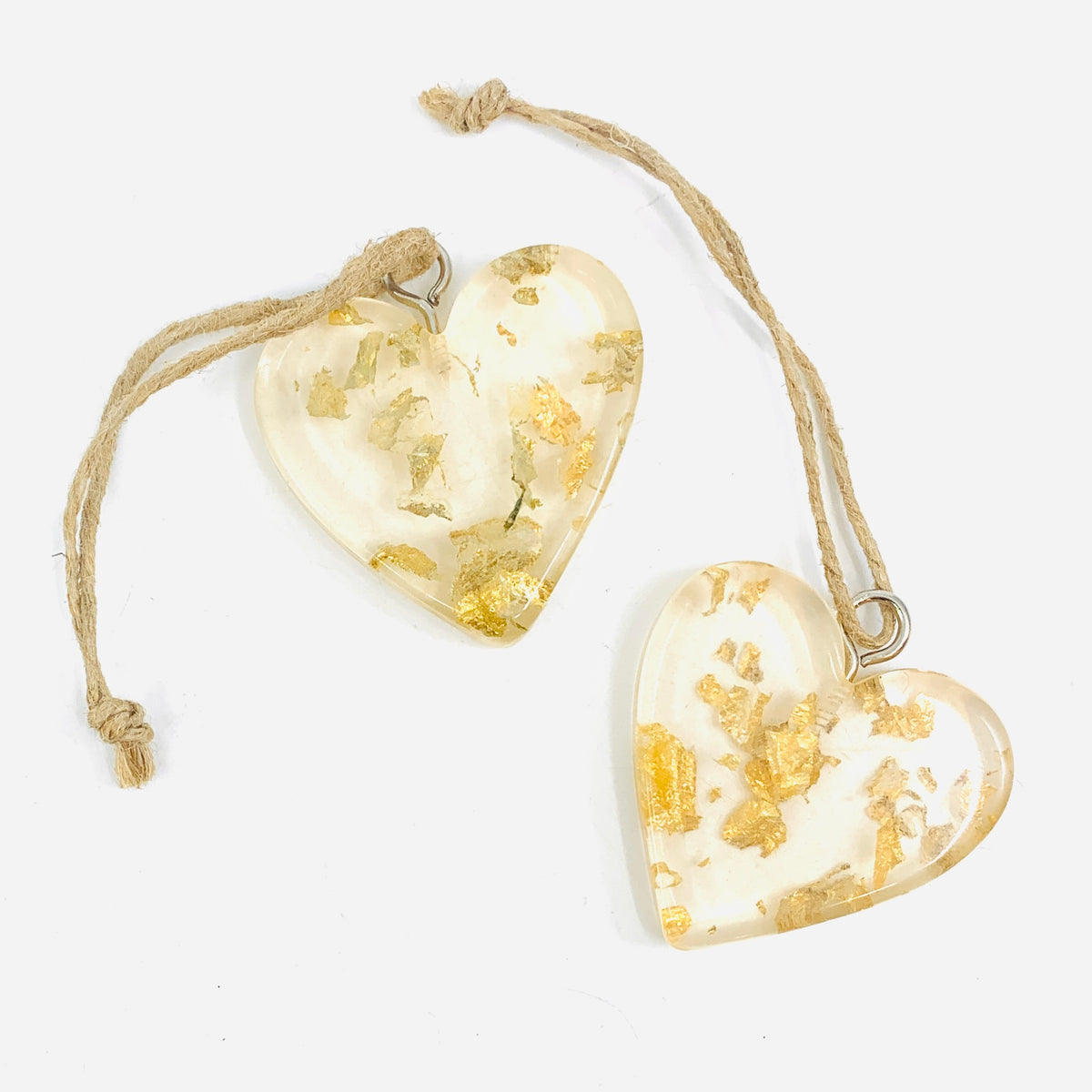 Gold Fleck Heart Ornament
