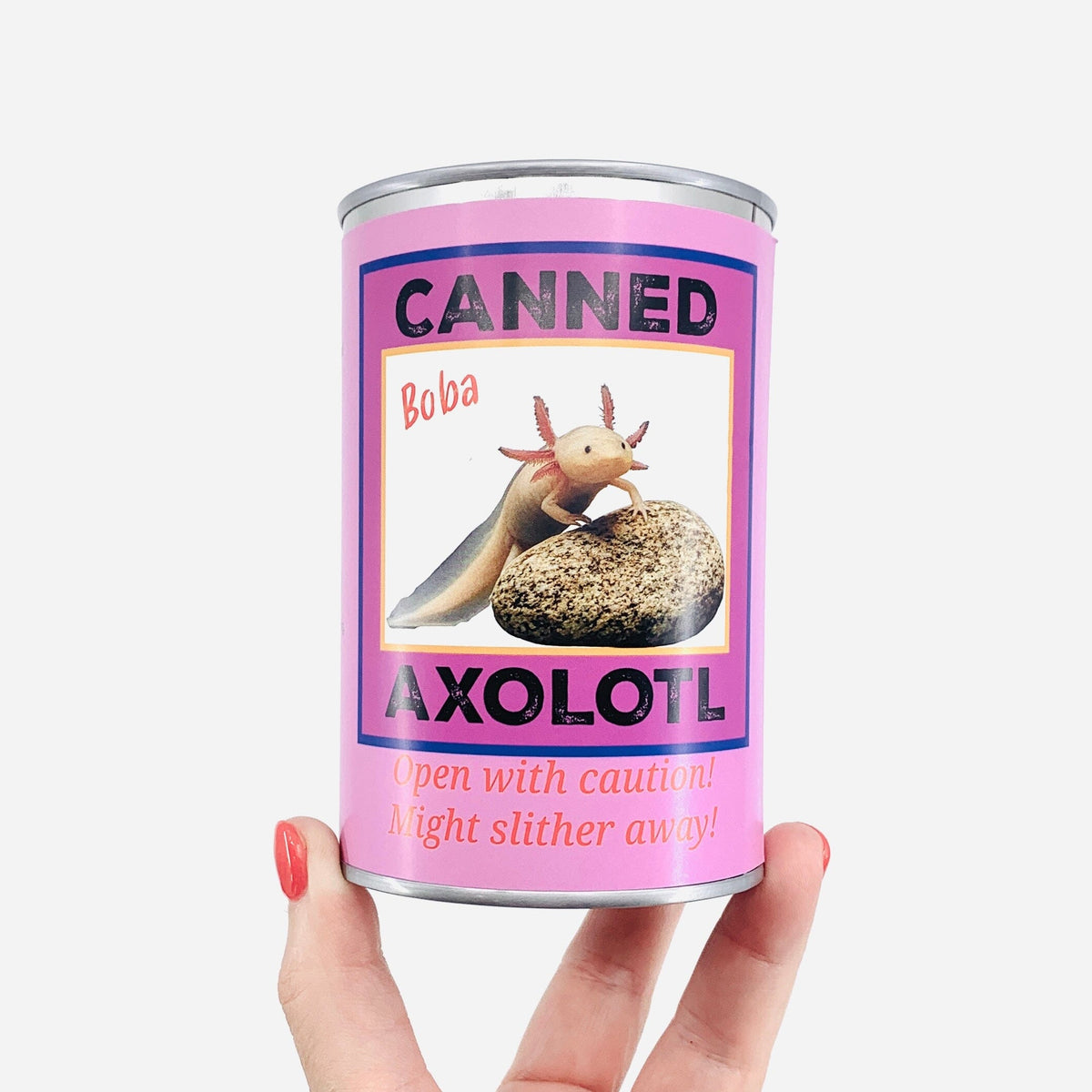 Stuffed Axolotl in a Can Canned Gifts 