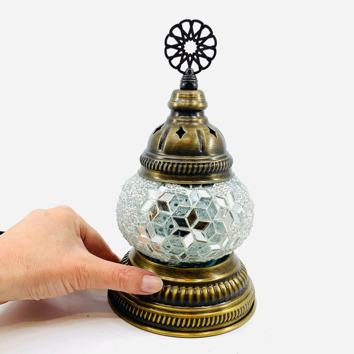 Turkish Mosaic Mini Lamp, 12 Decor Natto USA 