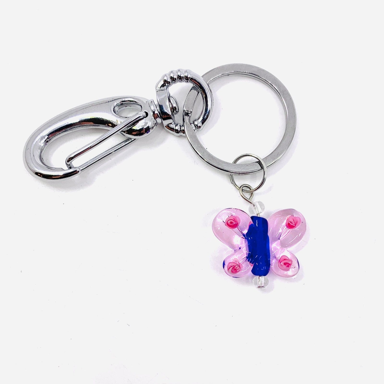 Tiny Glass Butterfly Keychain GANZ 