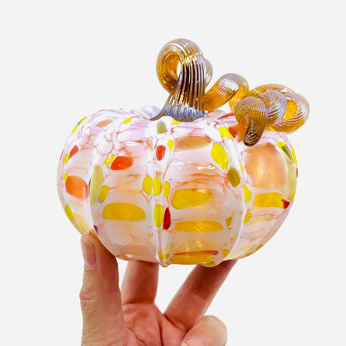 Daily Pumpkin 3555 Fall Squat Gabby Luke Adams Glass Blowing Studio 