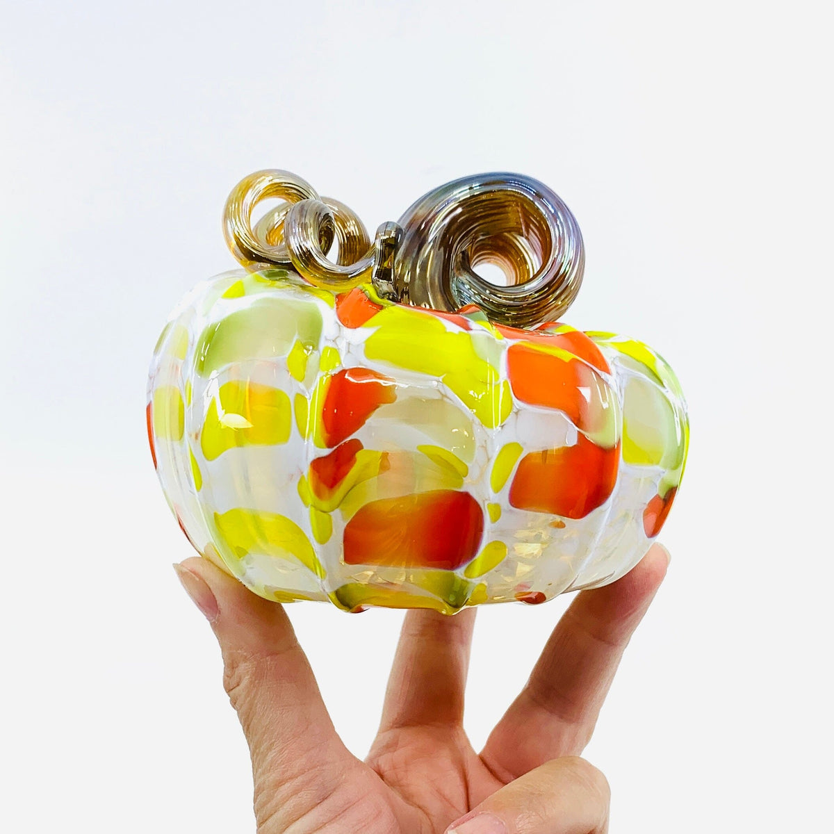 Daily Pumpkin 3312 Oops Fall Squat Gabby Luke Adams Glass Blowing Studio 
