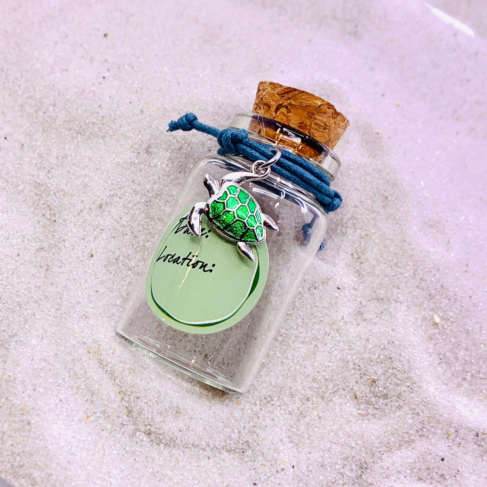 Keepsake Sand Jar and Bracelet, Sea Turtle Jewelry GANZ 