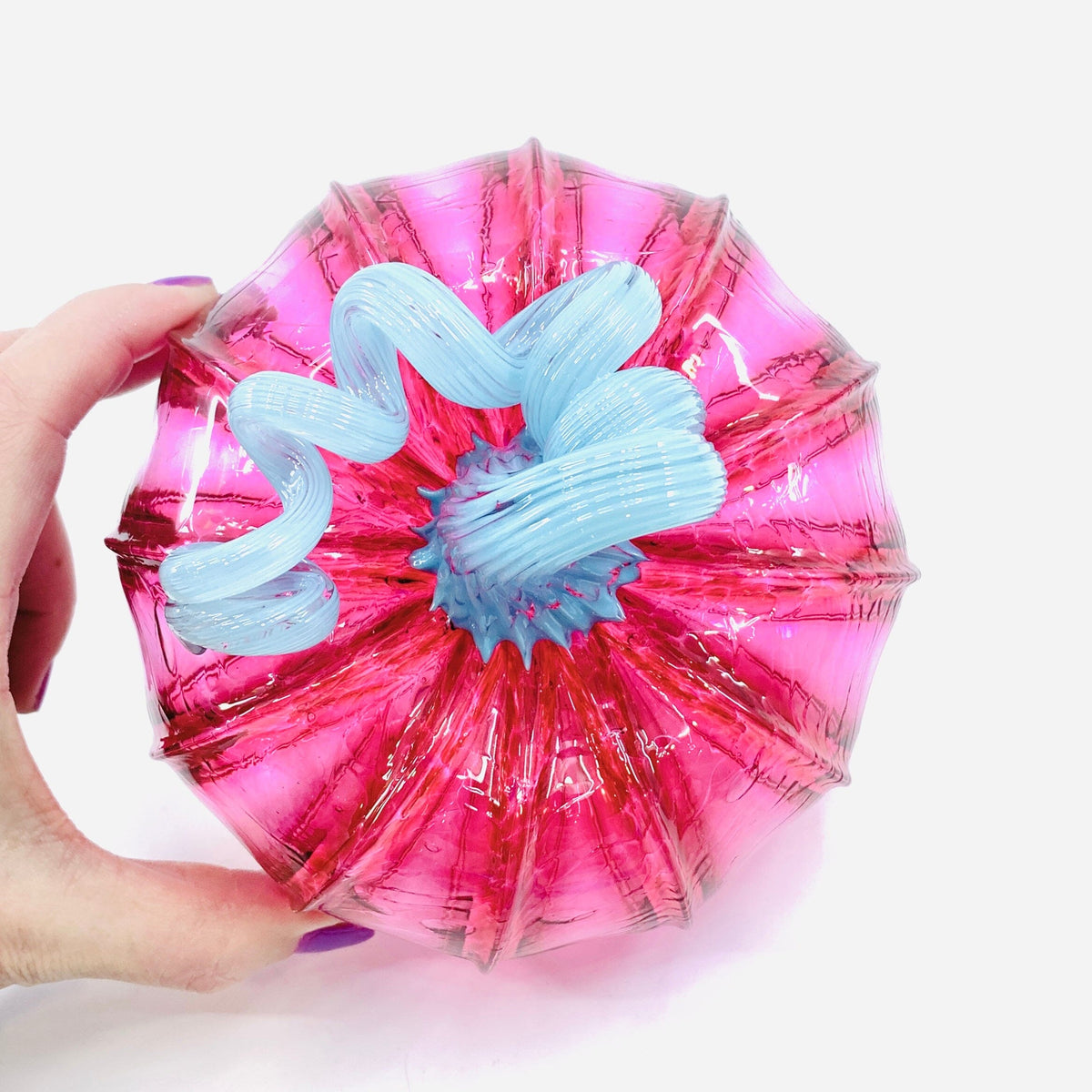 Blush and Bluebell Squat Inspo Luke Adams Glass Blowing Studio 