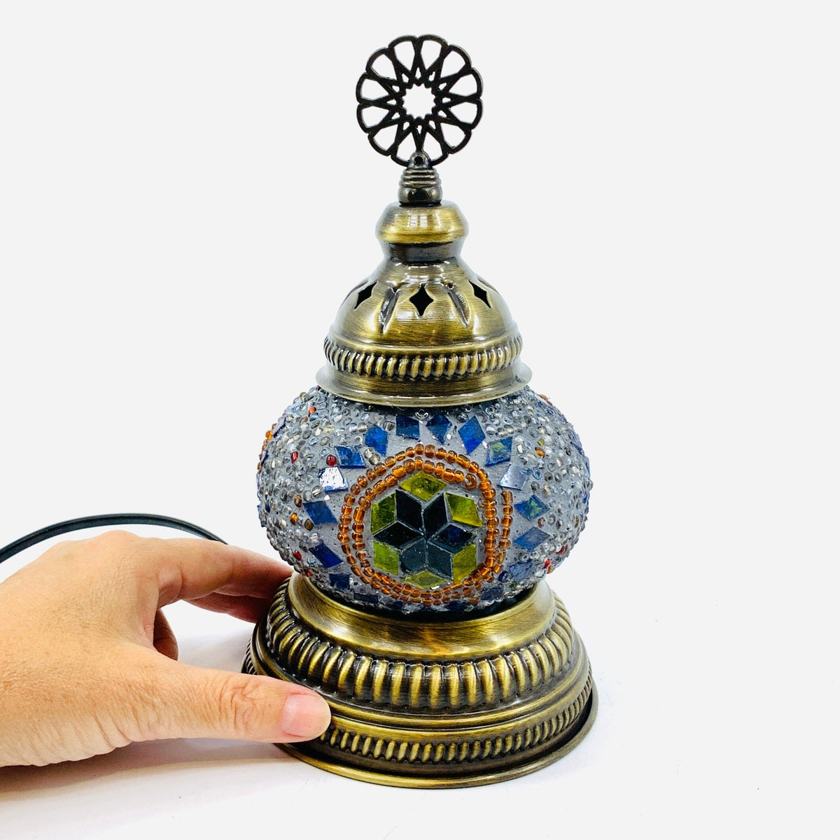 Turkish Mosaic Mini Lamp, 24 Decor Natto USA 